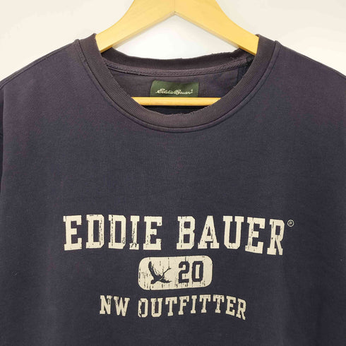 エディーバウアー Eddie Bauer 00S フロントロゴスウェット メンズ import:XS
