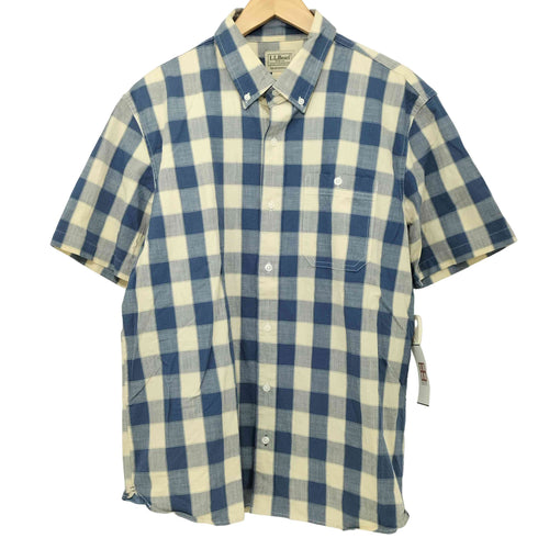エルエルビーン L.L.Bean TRADITIONAL FIT S/S ブロックチェックシャツ メンズ import:M
