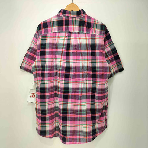 ランズエンド LANDS END BD S/S チェックシャツ メンズ import:M