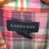 ランズエンド LANDS END BD S/S チェックシャツ メンズ import:M