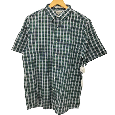 エルエルビーン L.L.Bean SLIGHTLY FITTED S/S チェックシャツ メンズ import:M