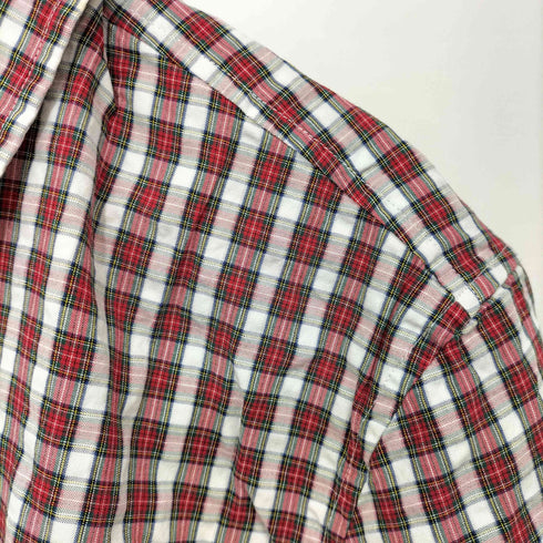 エルエルビーン L.L.Bean SLIGHTLY FITTED S/S チェックシアサッカーシャツ メンズ import:M
