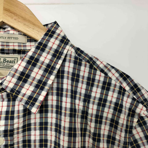 エルエルビーン L.L.Bean SLIGHTLY FITTED S/S チェックシアサッカーシャツ メンズ import:M