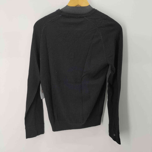 バーバリーブラックレーベル BURBERRY BLACK LABEL ホース刺繍 ヘンリーネックニット レディース 2