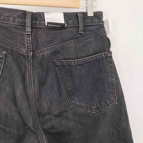 シオタ CIOTA インディゴ スビンコットン 13.5oz ワイドテーパードデニム メンズ 29