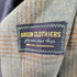 GREEN CLOTHIERS 推定60-70s USA製 Amalgamated Clothing Workers of America チェック柄 ステンカラーコート メンズ