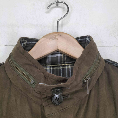 コムサイズム COMME CA ISM 裏地チェックジップベスト Y2K メンズ M