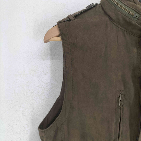 コムサイズム COMME CA ISM 裏地チェックジップベスト Y2K メンズ M