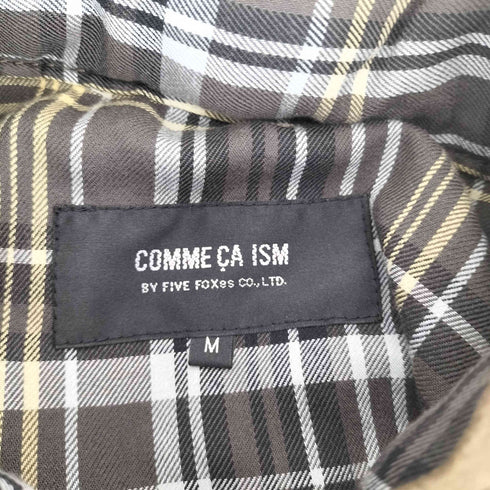 コムサイズム COMME CA ISM 裏地チェックジップベスト Y2K メンズ M