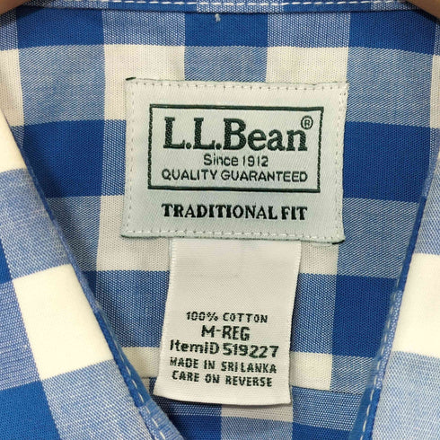エルエルビーン L.L.Bean TRADITIONAL FIT ブロックチェックシャツ メンズ import:M