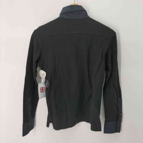 バーバリーブラックレーベル BURBERRY BLACK LABEL ホース刺繍 鹿の子ドッキングシャツ メンズ 2