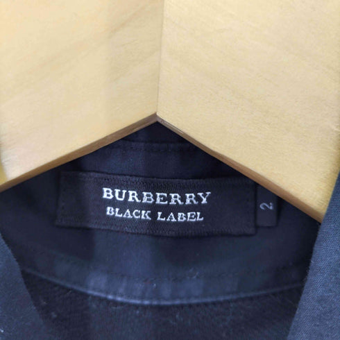 バーバリーブラックレーベル BURBERRY BLACK LABEL ホース刺繍 鹿の子ドッキングシャツ メンズ 2