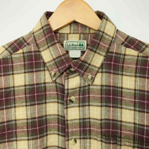 エルエルビーン L.L.Bean 00S BD L/S チェックネルシャツ メンズ import:M