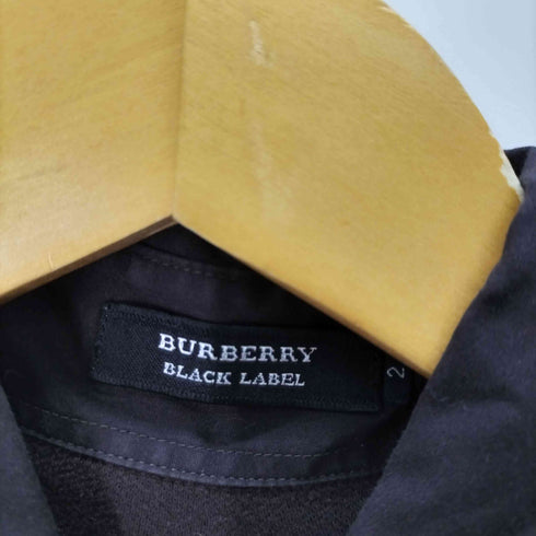 バーバリーブラックレーベル BURBERRY BLACK LABEL ホース刺繍 鹿の子ドッキングシャツ メンズ 2