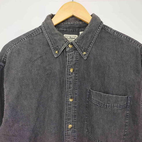 エルエルビーン L.L.Bean L/S ブラックデニムシャツ メンズ import:M
