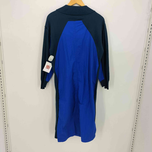 コイビトミサキ koibito misaki ニット ナイロン 切り替え 1B ロング カーディガン コート レディース M-L