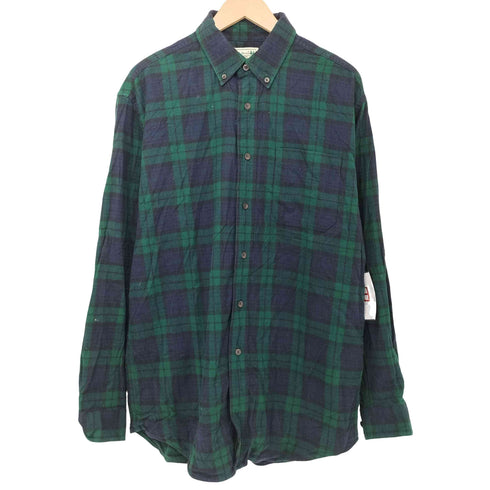 エルエルビーン L.L.Bean 00S ブラックウォッチ L/S ネルシャツ メンズ import:M