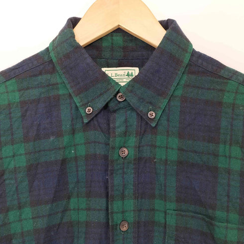 エルエルビーン L.L.Bean 00S ブラックウォッチ L/S ネルシャツ メンズ import:M