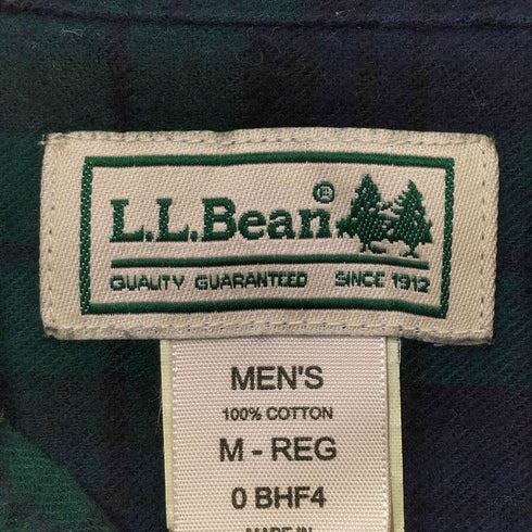 エルエルビーン L.L.Bean 00S ブラックウォッチ L/S ネルシャツ メンズ import:M