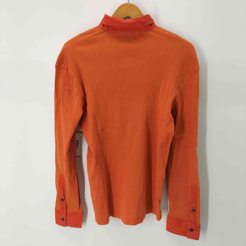 バーバリーブラックレーベル BURBERRY BLACK LABEL ホース刺繍 リブニット ドッキングシャツ メンズ 2