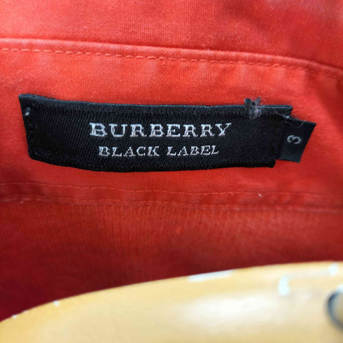 バーバリーブラックレーベル BURBERRY BLACK LABEL ホース刺繍 リブニット ドッキングシャツ メンズ 2