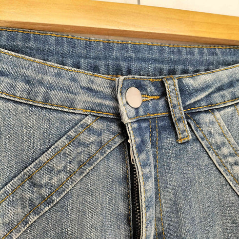 デザインフレアデニムパンツ レディース M