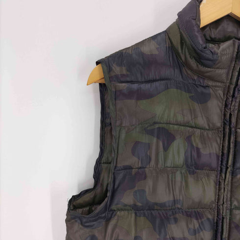 ザラ ZARA ジップアップ 中綿 ベスト カモ メンズ import:L