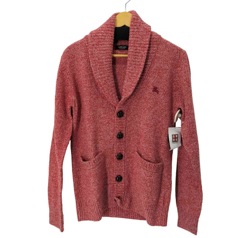 バーバリーブラックレーベル BURBERRY BLACK LABEL ホース刺繍 ショールカラーカーディガン メンズ JPN:2