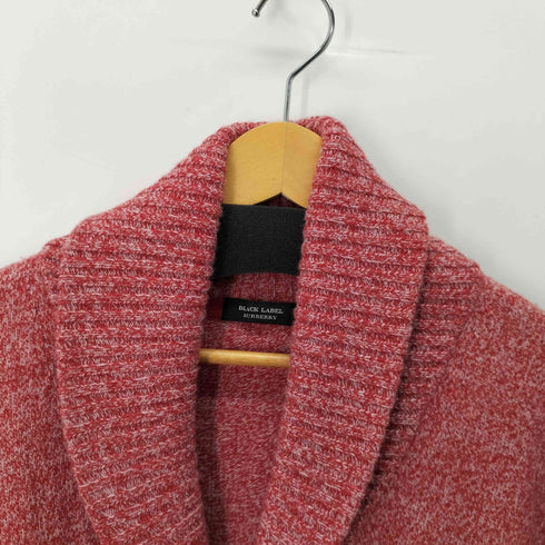 バーバリーブラックレーベル BURBERRY BLACK LABEL ホース刺繍 ショールカラーカーディガン メンズ JPN:2