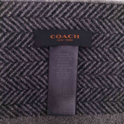 コーチ COACH ウールカシミヤ ヘリンボーンマフラー レディース