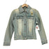 マルチカラーラインストーンデニムジャケット Y2K レディース M
