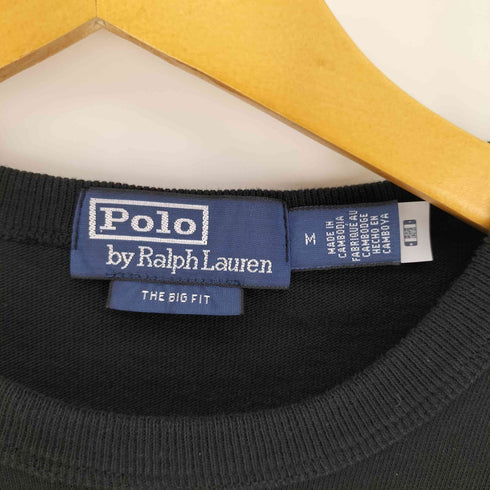 ポロバイラルフローレン Polo by RALPH LAUREN BIG FIT 裾ポニー ビック フィット ヘビーウェイト ジャージー Tシャツ メンズ import:M