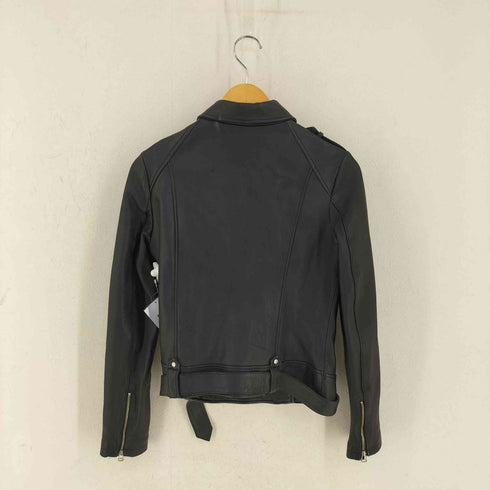 ロボ ROBO SHEEP LEATHER ダブルライダースジャケット レディース import:S