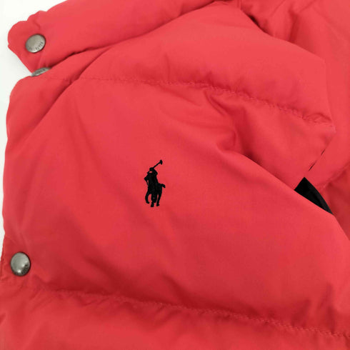ポロバイラルフローレン Polo by RALPH LAUREN 90-00S エンブレムワッペン ポニー刺繍 ジップアップ ダウンベスト リバーシブル ユニセックス メンズ import:XL