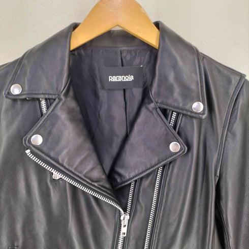 PARANOIA SHEEP LEATHER ダブルライダースジャケット レディース FREE