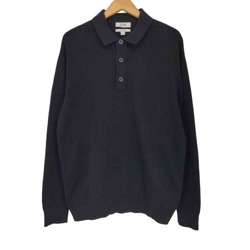 コス COS RELAXED-FIT KNITTED POLO SHIRT メンズ import:S