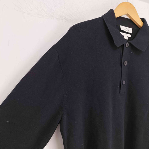 コス COS RELAXED-FIT KNITTED POLO SHIRT メンズ import:S