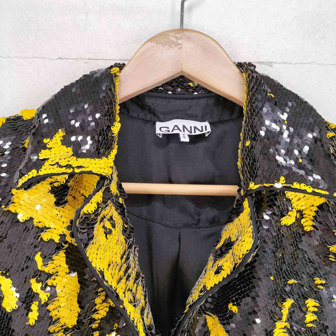 ガニー Ganni ジョーゼット ミニシャツワンピース レディース