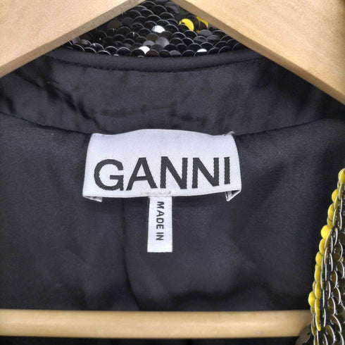 ガニー Ganni ジョーゼット ミニシャツワンピース レディース
