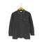 イブサンローランプールオム Yves Saint Laurent Pour Homme 襟ロゴ入り 長袖 ポロシャツ メンズ import:M