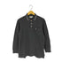 イブサンローランプールオム Yves Saint Laurent Pour Homme 襟ロゴ入り 長袖 ポロシャツ メンズ import:M