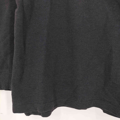 イブサンローランプールオム Yves Saint Laurent Pour Homme 襟ロゴ入り 長袖 ポロシャツ メンズ import:M