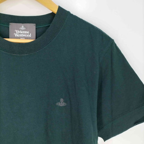 ヴィヴィアンウエストウッドマン Vivienne Westwood MAN オーブ刺繍 クルーネックTシャツ メンズ UK:42