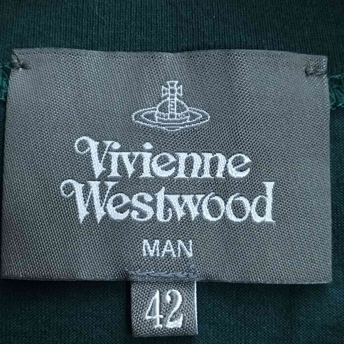 ヴィヴィアンウエストウッドマン Vivienne Westwood MAN オーブ刺繍 クルーネックTシャツ メンズ UK:42