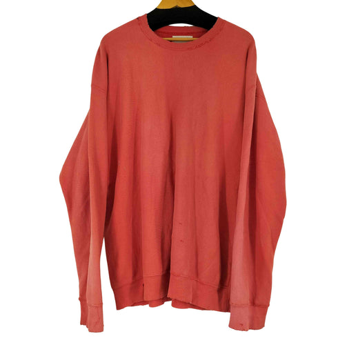 MOMOTOSE ダメージクルーネックスウェット メンズ JPN:L