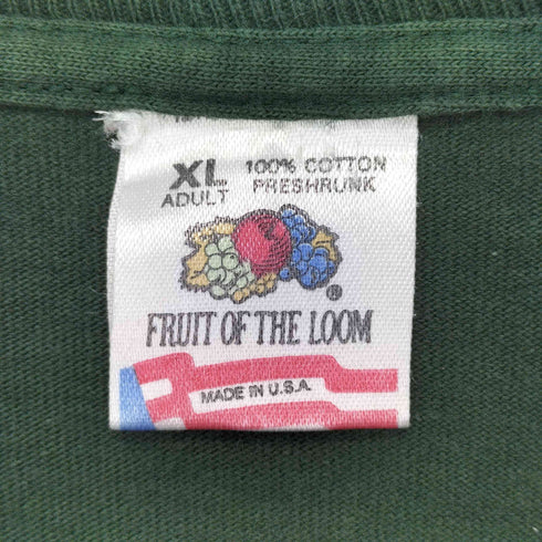 フルーツオブザルーム FRUIT OF THE LOOM 1995コピーライト 両面プリント バンド ツアーTシャツ メンズ import:XL