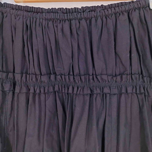 ワイズ Ys 23SS COTTON DUNGAREE GATHERED TAIL SKIRT レディース JPN:2