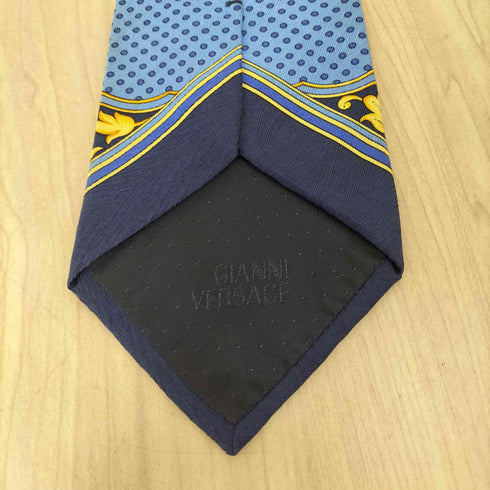 ジャンニヴェルサーチ GIANNI VERSACE ドット柄シルクネクタイ メンズ