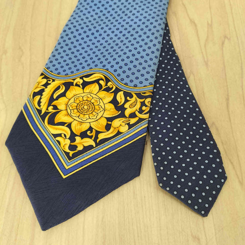 ジャンニヴェルサーチ GIANNI VERSACE ドット柄シルクネクタイ メンズ