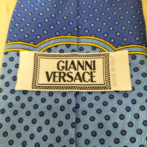 ジャンニヴェルサーチ GIANNI VERSACE ドット柄シルクネクタイ メンズ